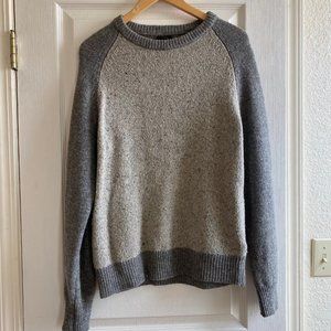 J. Crew Men's Wool Raglan Sweater - Medium